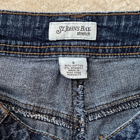 Blue Jean Shorts - Stretch - Size: 8 - St John’s Bay - Picture 5 of 6